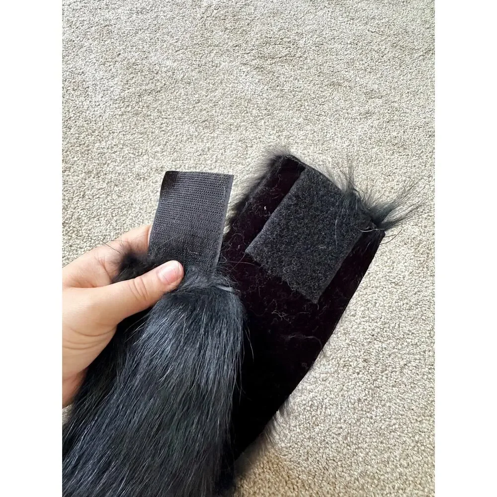 Vintage Genuine Fur Hook And Look Closure Headband
